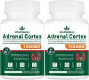 11-en-1 Supplément de soutien adrénal, supplément de cortisol avec acide pantothénique et ashwagandha - soutient la fonction adrénale saine, l'énergie et la relaxation - 120 capsules