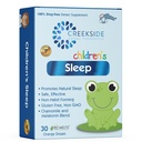 Creekside Naturals Kinderen slapen, met Melatonine en kamille, Zero Sugar, Vegan, Kinderarts Geformuleerd, Orange Dream Flavor, 30 EZ smelt tabletten