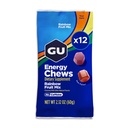 GU Energy Chews, Rainbow Mix Energie Gummies met Elektrolyten, Dairy-Free, On-The-Go Energy voor elke training, 12 Zakken (24 Servers Totaal)