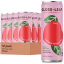 Gloss Leaf Collageen Iced Tea (Zero-Sugar, Perzik): Gebrouwen zwarte thee met Collageen Peptides Proteïne & Vitamine C, Beauty & Anti-Aging, 12 Fl Oz, 12 Pack