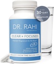 Magnesium L-Threonate Capsules - Made in USA 90 Capsules - Gepatenteerde formule voor hersenondersteuning, geheugen en focus - Non-GMO, Gentle Magnesium Supplement voor volwassenen - Clear and Focused by Dr. Rahi