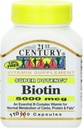Biotine 5000 Mcg Capsules, 330 Tellen (in 3 Flessen) / Biotine 5000 Mcg Capsules, 330 Tellen (En 3 Bouteilles)