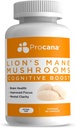 Lions Mane Mushroom Capsules (Extra sterkte 1.500mg/serving) voor Brain Health, Mental Clarity, Memory and Focus. 45.000mg per fles 90ct