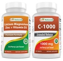 Best Naturals Cal Mag Zink met vitamine D3 & vitamine C 1000 mg