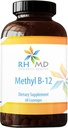 RHMD Methyl B-12 Lozenges - 5000mcg B12 Methylcobalamine Methyl B12 - Vegan Vitamine B12 Dieetsupplementen - Niet GGO (60 Quick Solution Lozenges)