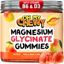 Center-Filled Magnesium Glycinate Gummies 400MG - High Absorption for Kids, Teens & Adults - Supplement for Sleep, Calm & Muscle Relaxation with B6 & D3 - Gluten Free & Vegan Friendly - 120 Count