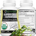 Sea Moss 60 Capsules USDA Certified Organic Irish Sea Moss Capsules with Bladderwrack & Burdock Root &amp; Immune Support Supplement for Men and Womens Vitamins and Mens Vitamins (1 Pack)