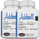 Addrell 2 Pack Energy Stimulant Pillen- Studiesupplement Alternatieve Pillen, Natuurlijke Nootropische Supplementen & Cognitive Enhancer Vervangen om Mentale Helderheid- 120 Capsules te verhogen