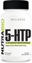 NutraBio Supplément 5-HTP, 200mg Capsules- Peut aider à soutenir et à promouvoir un sommeil plus sain et durable, 90 Capsules végétales