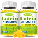 Luteïne en zeaxanthine Supplementen Gummies met astaxanthine & bosbes Extract - Oogvitaminen met Omega-3, Vitaminen A, C, E, D3 & Zink voor Vision Health - Suikervrij, Mango smaak, 120 Tel.