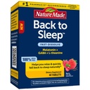 Nature Made Back to Sleep, Melatonine Fast-Dissolve, Helpt je terug te vallen om te slapen natuurlijk, L-Theanine en GABA om te helpen ontspannen en te kalmeren uw geest, 40 tabletten