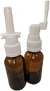 Amberglas Lege neus en orale spuit voor Colloïdaal zilver en Saline toepassingen, Lege 30ml (1oz) 2-pack