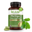 B'LEAF NATURE Capsules de Moringa Bio 1000mg, 180 Compte – Capsules de Moringa avec Poudre d'Olefeira Organique pour le Soutien Immuni, l'Énergie et l'Équilibre – Vegan, Suppléments non OGM pour le Bien-être quotidien