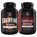 Bundel van Tri Fase Creatine Pillen 5g en extra kracht test Booster voor mannen - spiermassa Gainer en spierherstel Create HCL Pyruvate - Natural Energy Supplement met geile geit onkruid