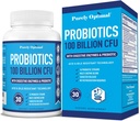 Puur Optimale Premium Probiotica (Diverse Soorten) w/Organische Prebiotica & Digestieve Enzymen (30 Tellen (pakket van 1), 100 Miljard CFU)