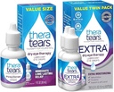 TheraTears droge oogtherapie oogdruppels voor droge ogen, 1,0 Fl Oz & Extra droge oogtherapie Smeer Oogdruppels voor droge ogen, 0,5 floz fles, 2 Count(pakket van 1)