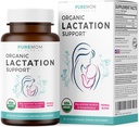 USDA Organic Borstvoeding Supplement - Verhoog de melkvoorziening met kruiden Borstvoeding Ondersteuning - Hulp voor moeders - Biologische: Fenegriekzaad, Venkel- en melkdistel - 60 Vegan Capsules (geen pillen of koekjes)