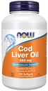 NU Foods Supplementen, kabeljauw Lever Olie 650 mg, Uitstekende bron van vitamines A en D-3, 250 Softgels