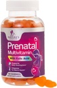 Prenatale vitamines voor vrouwen 1335mcg - Zwangerschap Vitaminen Gummies met foliumzuur, vitamine A, C, D3, B12, B6 - Prenatale multivitamine Gummie voor foetale ondersteuning, zwangere en verpleegsters vrouwen - 120 Gummies