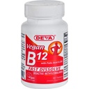 Deva Nutrition Vegan B12 Sublingual 1000 mcg met foliumzuur en B6 niet-gecertificeerde Kosher - 90 Tablet door Deva Nutrition