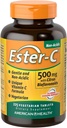 Ester-C American Health with Citrus Bioflavonoïdes Comprimés végétariens, soutien immunitaire 24 heures sur 24, doux sur l'estomac, vitamine C non acide, non-OGM, sans gluten, végétalien, 112 portions, 500 mg, 225 Compte