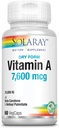 Solaray, droge vorm Vitamine A, 7.500 mcg, 60 VegCaps