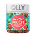 Olly Adolescents Multi Gummy, Healthy Peau and Immune Support, 15 Vitamines essentielles, Biotine, Zinc, Calcium, Multivitamines à croquer, Berry Melon, 35 jours d'approvisionnement, 70 comtes