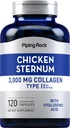 Piping Rock Chicken Sternum Type II Collagen Supplement 
