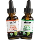Candi Cleanse & Oregano Oliedruppels - Biologische olie van Oregano druppels vloeibaar en zwart walnoot Wormhout - Extra sterkte Overgroei balans complex, natuurlijke orale Gut Cleanser Detox Health Supplementen 1 oz