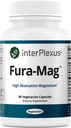 InterPlexus Fura-Mag - Zeer Biobeschikbaar Magnesium met Vitamine B6 - Glutenvrij, Zuivelvrij, Sojavrij - 90 Capsules (90 porties)