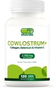 Colostrum Supplement 4 op 1, Collageen, Selenium en vitamine C - 2100 mg voor immuunsysteem en huidondersteuning - 120 Vegan Capsules, Glutenvrij