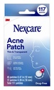 Nexcare Thin en Transparant Acne Patch, Skin Cover Absorbs Pus en olie van Clogged Pores, Gemaakt met hydrocolloid, tabblad Laat voor een eenvoudige verwijdering van Liner - 117 puist Patches