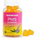 PMS Gummies for Women Hormone Balance,60 Tel PMS Ondersteuning Supplement Gummies for Relief Menstrual Cramp& Bloating, Vegan PMS Relief Gummies with Chasteberry,Vitamine B6