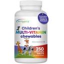 Kinderen Kauwbare Multi-Vitaminen - het bevorderen van de algemene ontwikkeling van kinderen - USA-Made, kan helpen om Immune, Bone, Brain en algehele welzijn- Vegan en Glutenvrij - 250 Cherry tabletten te ondersteunen
