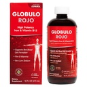 Supplément de fer Globulo Rojo - Supplément diététique liquide avec des vitamines de fer et de B de haute puissance (Vegan) (16 Fl Oz (paquet de 1))