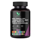 Mishas Nutraceuticals Milk Thistle Dandelion Root, NAC en TUDCA Supplement 