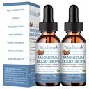 Magnesium Glycinate Liquid Drop - Triple Absorptie Supplement ter ondersteuning van zenuwen, nacht, hart, spieren Metabolisme* -Sugar-Free met kalium, L-Theanine, Sea Moss Vitamine B,C,D3, K2-2