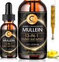 Mullein druppels voor Lung, Mullein Leaf Extract, Super Geconcentreerde Mullein Liquid Tinctuur, Vegan, Non-GMO, 2 FL OZ