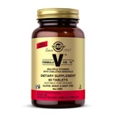 Formule de Solgar VM-75, 60 comprimés - Multivitamine avec des minéraux chélatés - Vitamine A, B6, B12, C, D, E - Biotine, Magnésium, Calcium, Fer, Zinc - Vegan, Sans gluten, Sans laiterie, Casher - 60 portions