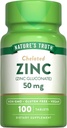 De waarheid van de natuur Gecheld zink 50 mg tabletten - 100 st, verpakking van 2