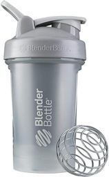 BlenderBattle Classic V2 Shaker Bottle Perfect voor eiwitshakes en pre-workout, 20-ounce, Pebble Grey