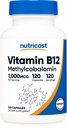 Nutricost Vitamine B12 (Methylcobalamine) 1000mcg, 120 capsules - Vegetarisch, niet-GMO en Glutenvrij B12 supplement