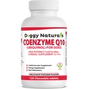 Coenzyme Q10 High Potency COQ10-40mg UBIQUINOL pour chiens (120 onglets) Fabriqué aux États-Unis CoQ10 pour chiens