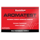 MuscleMeds AROMATEST Testosteron Booster & Aromataseremmer, Verlaagt Estrogeen, Ondersteunt spieropbouw en sterkte, Anti-Aging Hormone Vervanging voor mannen, 30 Liquid caps