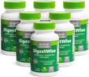 DigestWise Digestieve enzymen - 10 krachtige Veganistische enzymen ter ondersteuning van spijsvertering, gas, opgeblazen gevoel en constipatie Relief - Keto Friendly - Lab Tested - 90 Capsules (6)