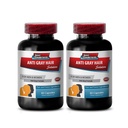 Foliumzuur capsules - Anti grijs haar - grijs haar weg, natuurlijke haargroei producten, haar supplementen voor haargroei vrouwen, haar biotine vitaminen, biotine vitaminen voor haar huid en nagels 2Bots 120Caps