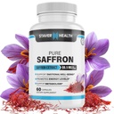 Pure Saffron Extract Capsules, 88,5 mg, 60 Veggie Capsules voor Mood Enhancement, en Energie Ondersteuning