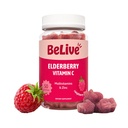 Gommies de baies aînées BeLive avec Zinc et vitamine C, D, A, E, B12-50 Ct I Supplément de soutien pour les os et les dents sains, végétalien, kéto et non-OGM - Arôme de framboise
