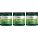Inuline de Swanson - Poudre de fibre soluble prébiotique favorisant la santé digestive - FOS qui se produisent naturellement à partir de la racine de chicorée soutenant la performance globale de la gomme - (8 oz chacun) (3 paquets)