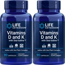 Levensverlenging Vitaminen D en K met Sea-Iodine, 90 capsules